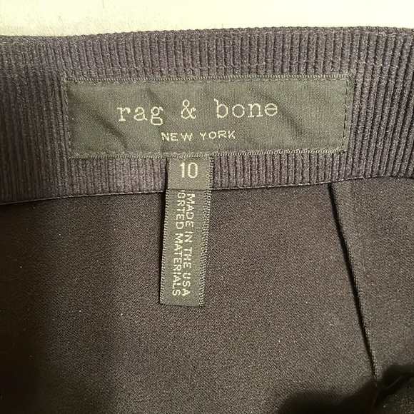 RAG & BONE - Black Back Zip Pants - SZ. 10 - Picture 6 of 6